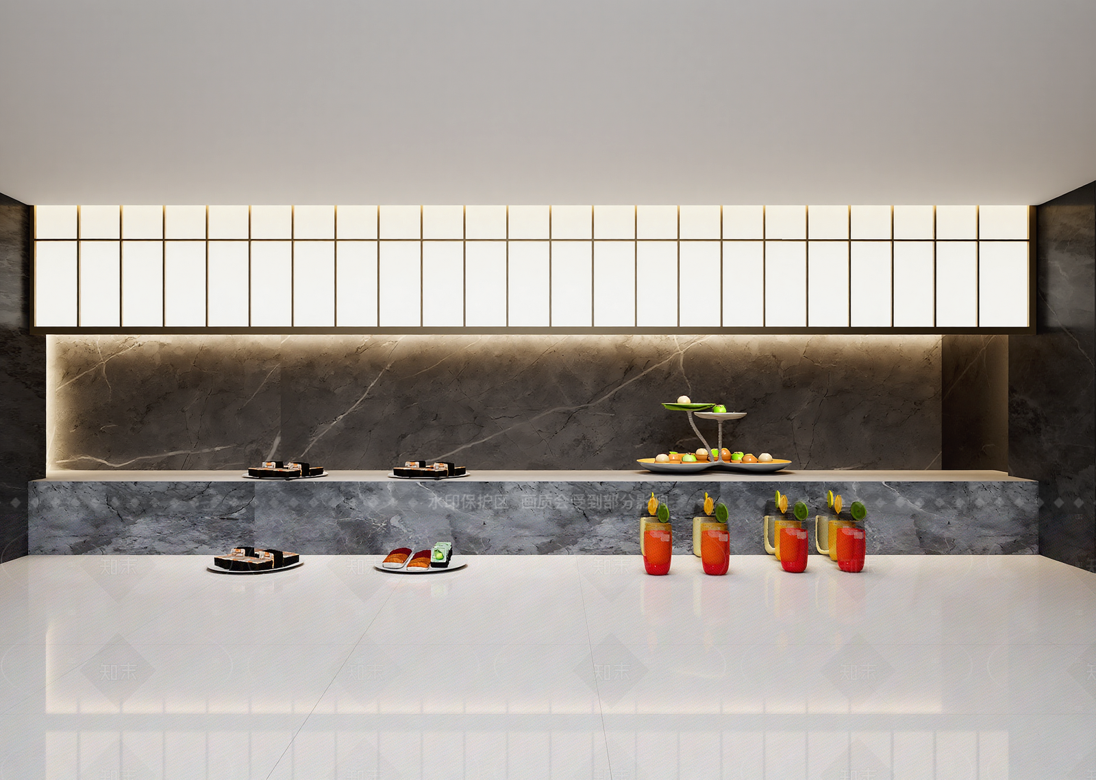 现代日料店3D模型下载【ID:1214589202】