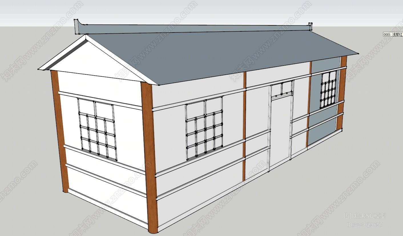 随手建的屋子垃圾箱SU模型下载【ID:833029697】