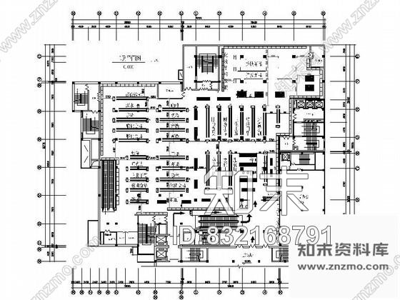 某超市两层平面布置图施工图下载【ID:832168791】