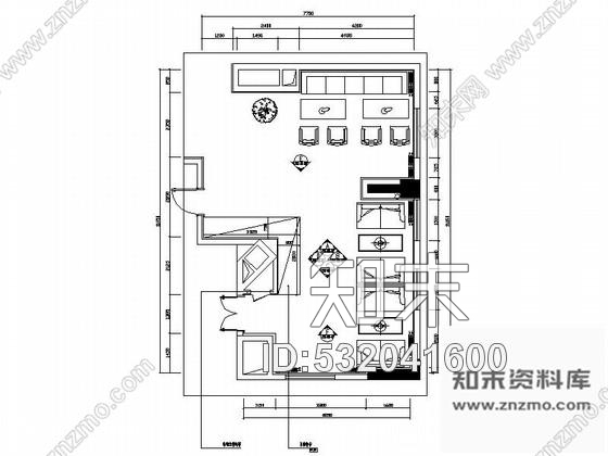 施工图重庆四星级现代简约酒店餐厅室内装修施工图cad施工图下载【ID:532041600】