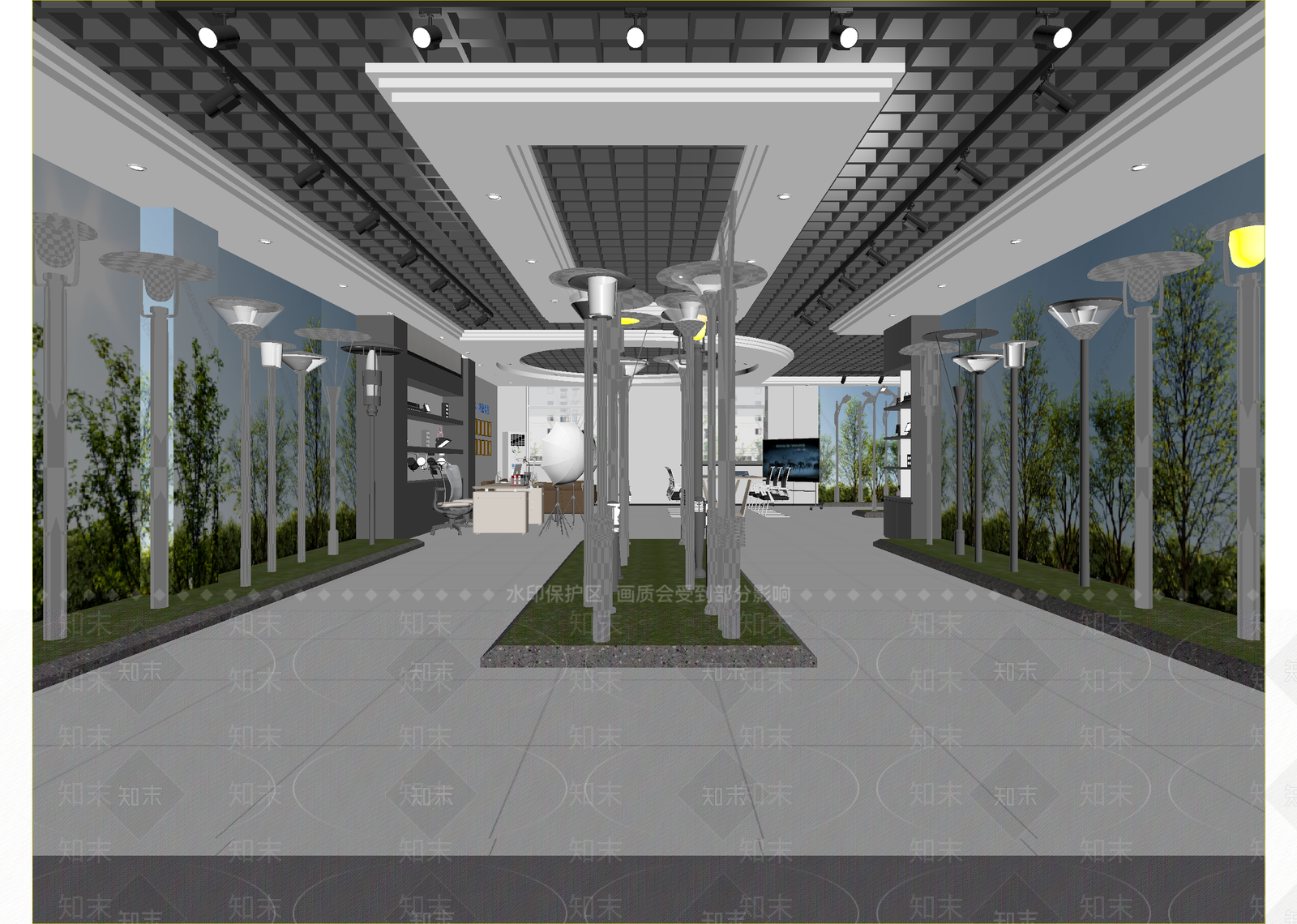 现代科技展厅3D模型下载【ID:1214824827】