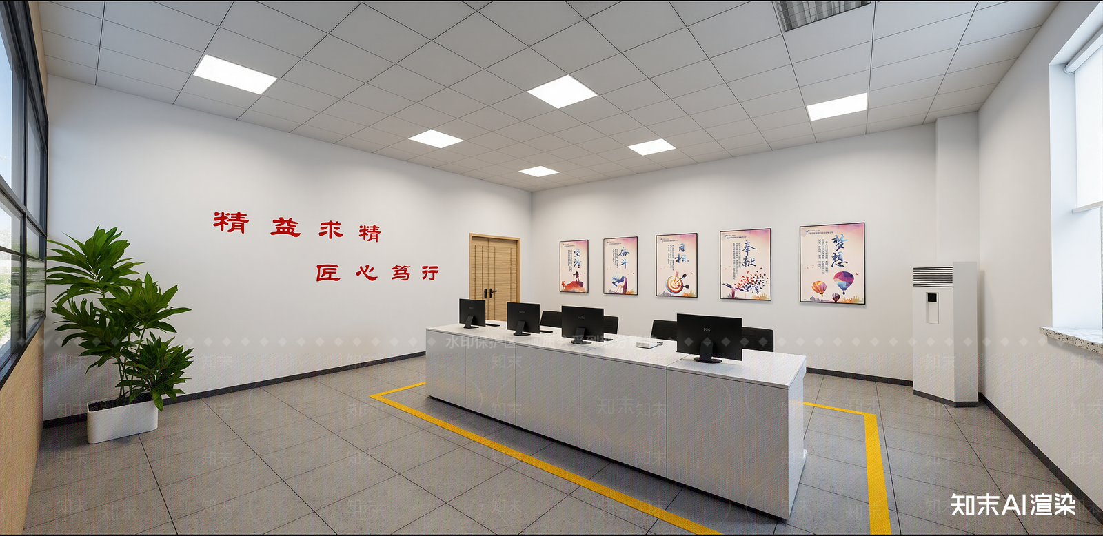 现代监控室SU模型下载【ID:1215997955】