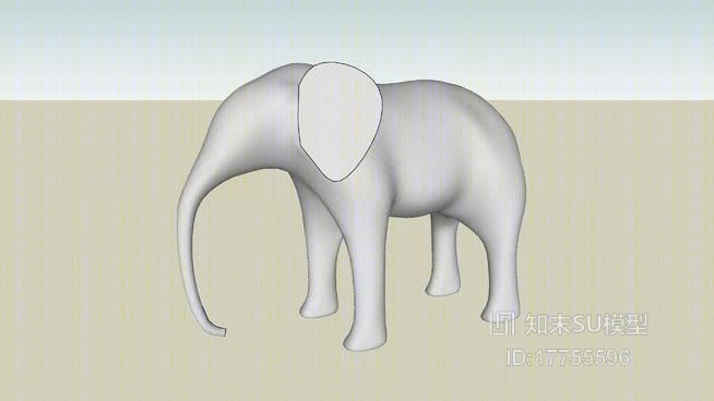 雕塑SU模型下载【ID:17755596】