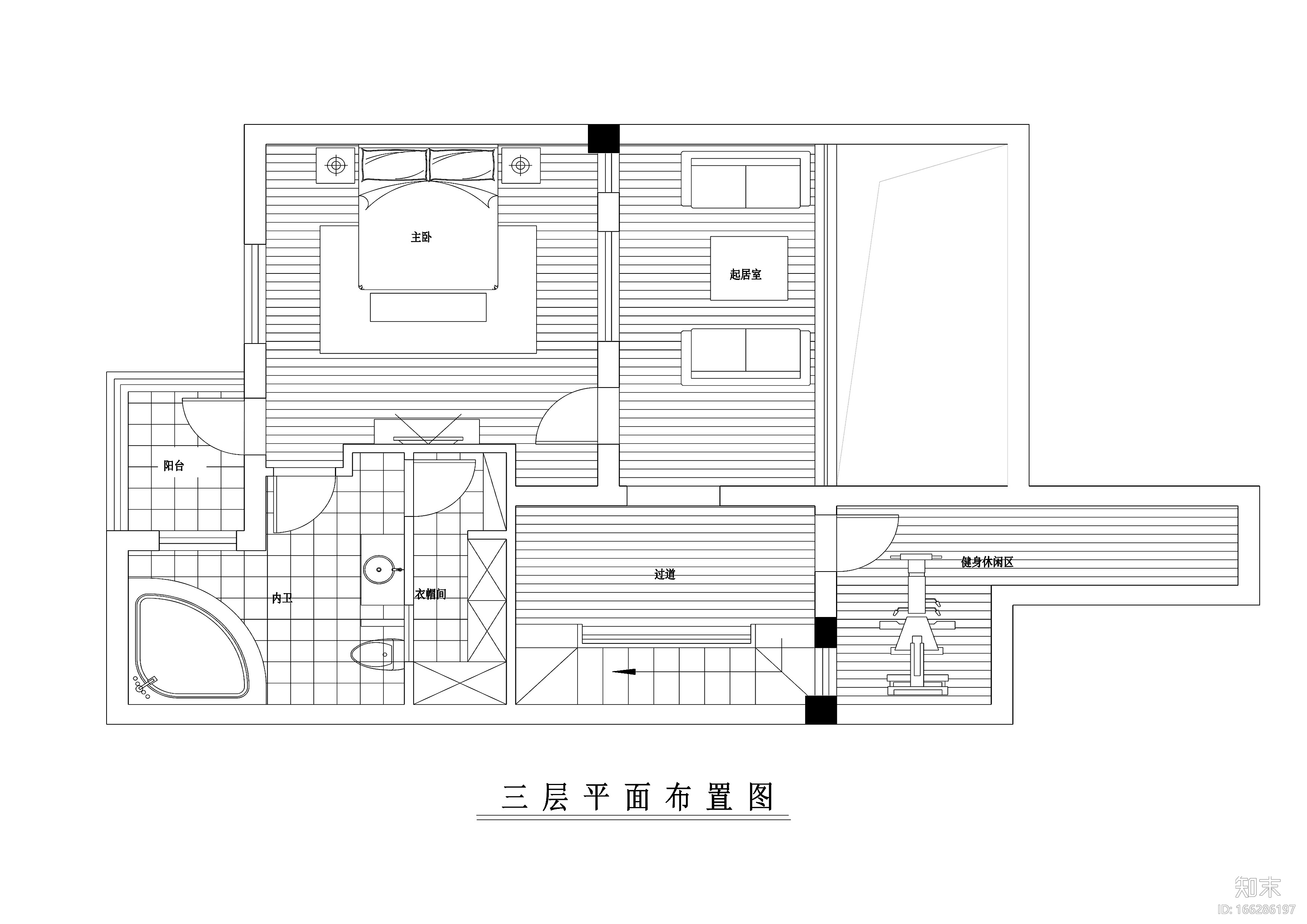 400平现代风格联体别墅装修施工图+效果图cad施工图下载【ID:166286197】