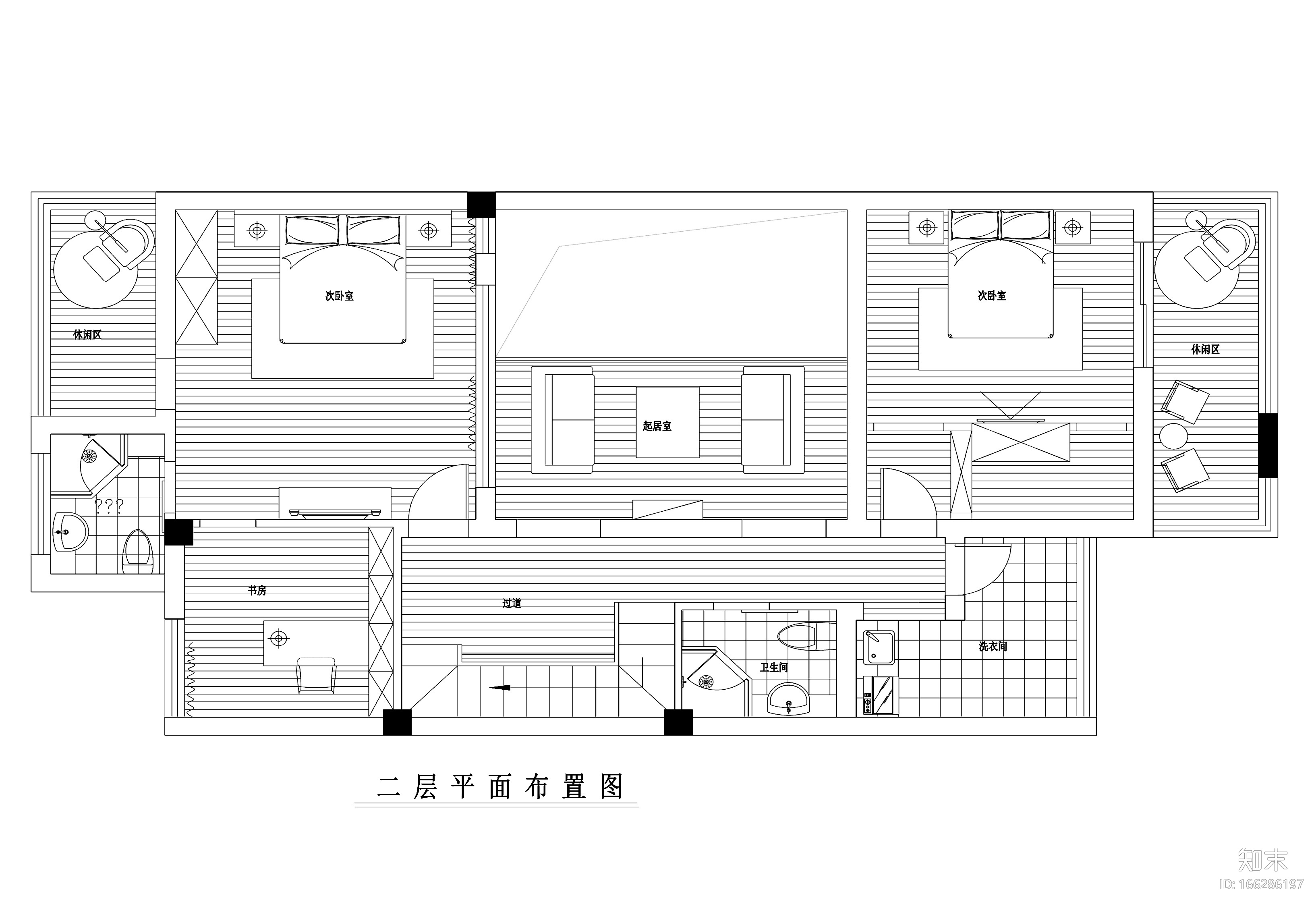 400平现代风格联体别墅装修施工图+效果图cad施工图下载【ID:166286197】