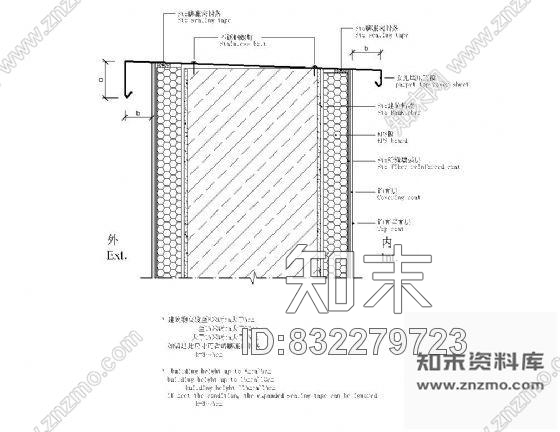 图块/节点女儿墙保温处理详图施工图下载【ID:832279723】