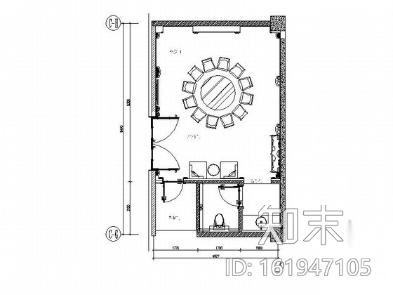 [天津]特色豪华婚宴酒店哥特厅包间装修图（含效果）cad施工图下载【ID:161947105】