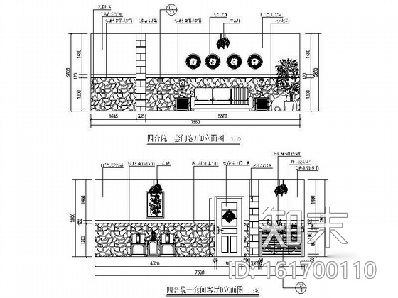 [陕西]旅游度假区特色宾馆装修图cad施工图下载【ID:161700110】