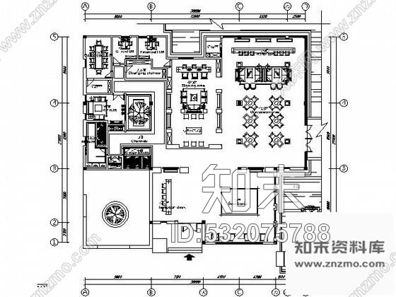 施工图成都700平米现代售楼处施工图cad施工图下载【ID:532075788】