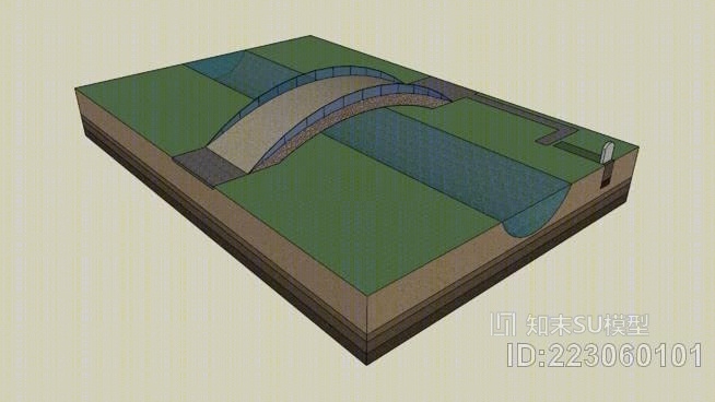 带墓小桥SU模型下载【ID:223060101】