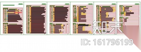 植物配置图例表cad施工图下载【ID:161796199】