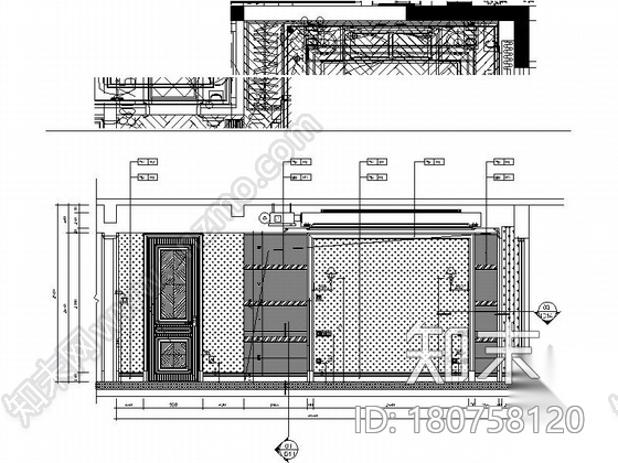 [上海]法式浪漫古典宫廷风格四居室样板房精装修施工图...cad施工图下载【ID:180758120】