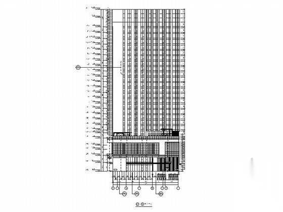 [济南]117米超高层星级酒店幕墙施工图(知名地产)cad施工图下载【ID:165945194】