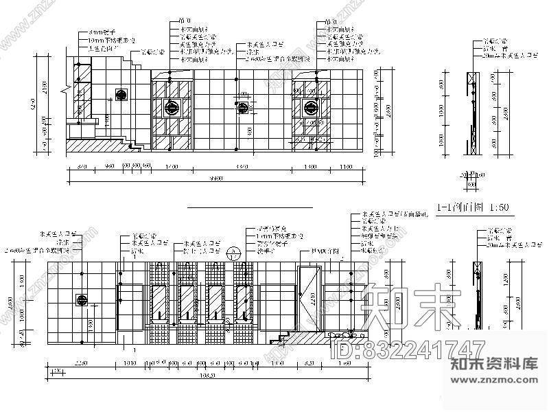 图块/节点桑拿洗脸区过道详图cad施工图下载【ID:832241747】