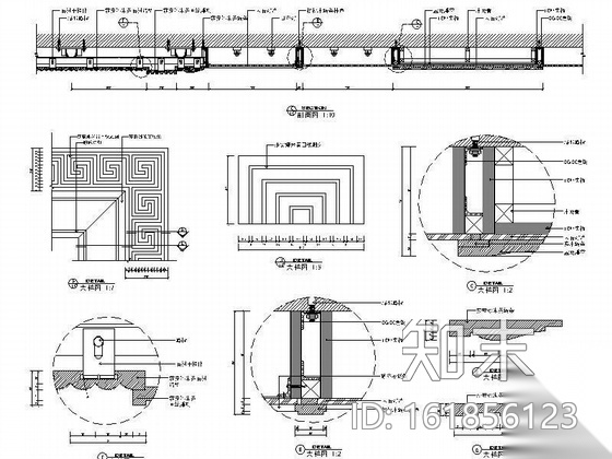 洗浴中心入口门厅装修图cad施工图下载【ID:161856123】