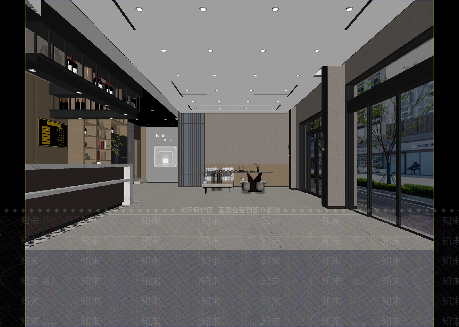 现代酒店大堂3D模型下载【ID:1215178574】