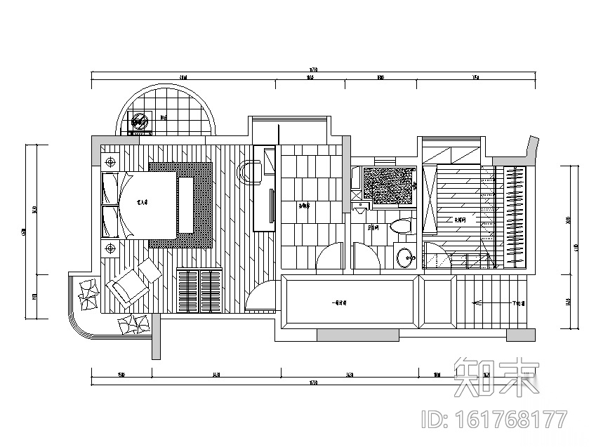 [陕西]怡宝花园别墅设计施工图（附效果图）cad施工图下载【ID:161768177】