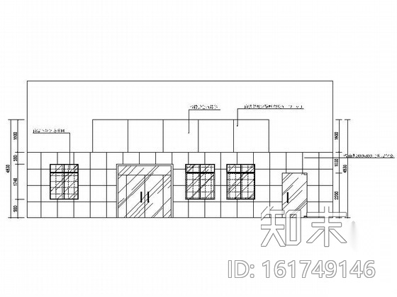 中国邮政某支行室内装修图cad施工图下载【ID:161749146】