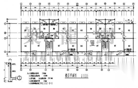 六层底商住宅楼[建结水暖电]全套cad施工图下载【ID:165136109】