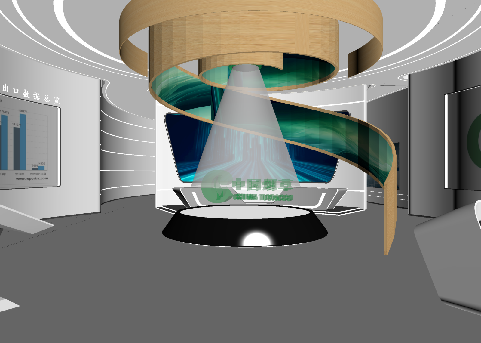 现代科技展厅3D模型下载【ID:1214313967】