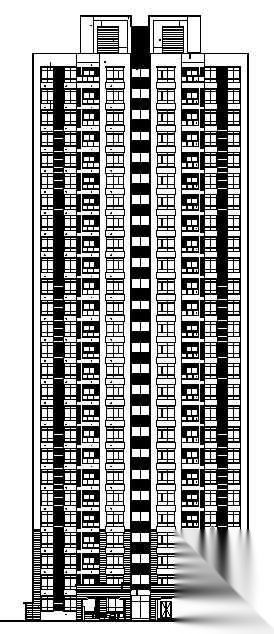 [成都]某二十六层电梯公寓建筑施工图施工图下载【ID:167912104】