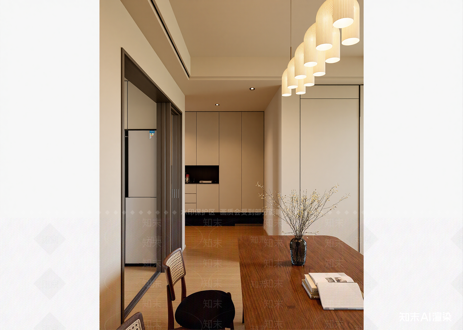原木家居餐厅3D模型下载【ID:1214726325】