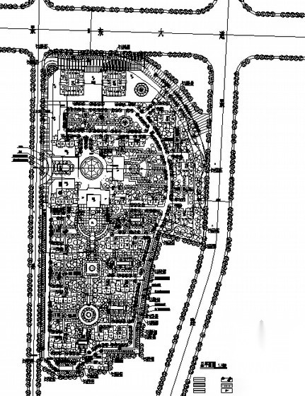 [景德镇]保障性住宅小区方案总平面图cad施工图下载【ID:161060139】