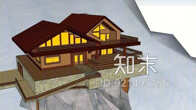 木屋SU模型下载【ID:921495156】
