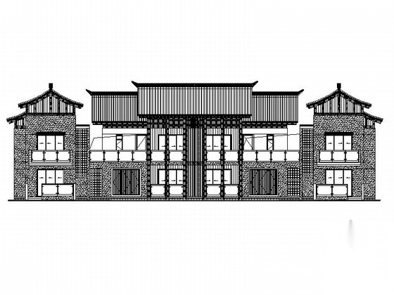 [广东]框架式多层商住楼建筑施工图（知名设计院）cad施工图下载【ID:165733135】