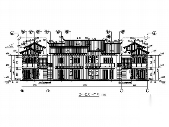 [广东]框架式多层商住楼建筑施工图（知名设计院）cad施工图下载【ID:165733135】