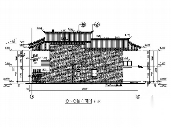 [广东]框架式多层商住楼建筑施工图（知名设计院）cad施工图下载【ID:165733135】
