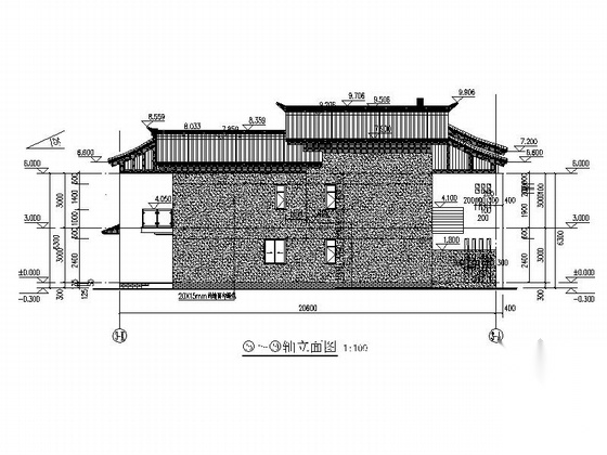 [广东]框架式多层商住楼建筑施工图（知名设计院）cad施工图下载【ID:165733135】