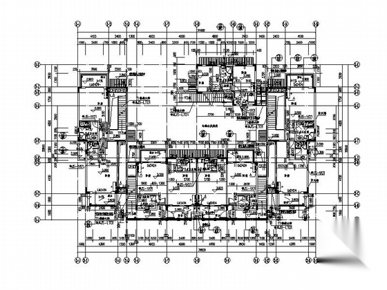 [广东]框架式多层商住楼建筑施工图（知名设计院）cad施工图下载【ID:165733135】