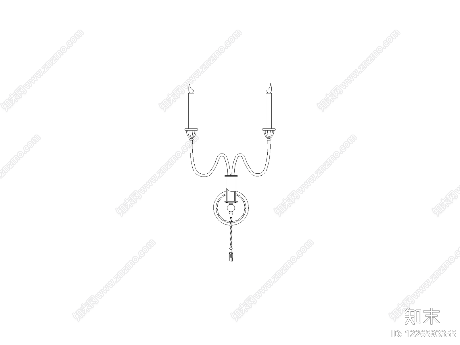 灯具图块cad施工图下载【ID:1226593355】