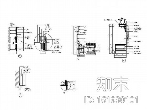 两居室装修设计图cad施工图下载【ID:161930101】