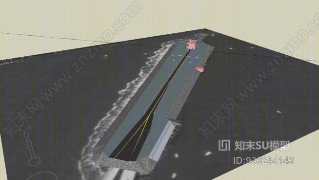 切萨皮克湾大桥隧道-第二隧道SU模型下载【ID:936284146】