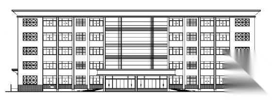 郑州某大学五层写字楼建筑施工图施工图下载【ID:151398189】