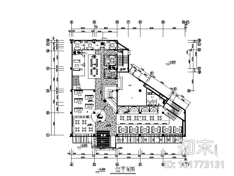某小型咖啡厅装修图(含效果)施工图下载【ID:161773131】