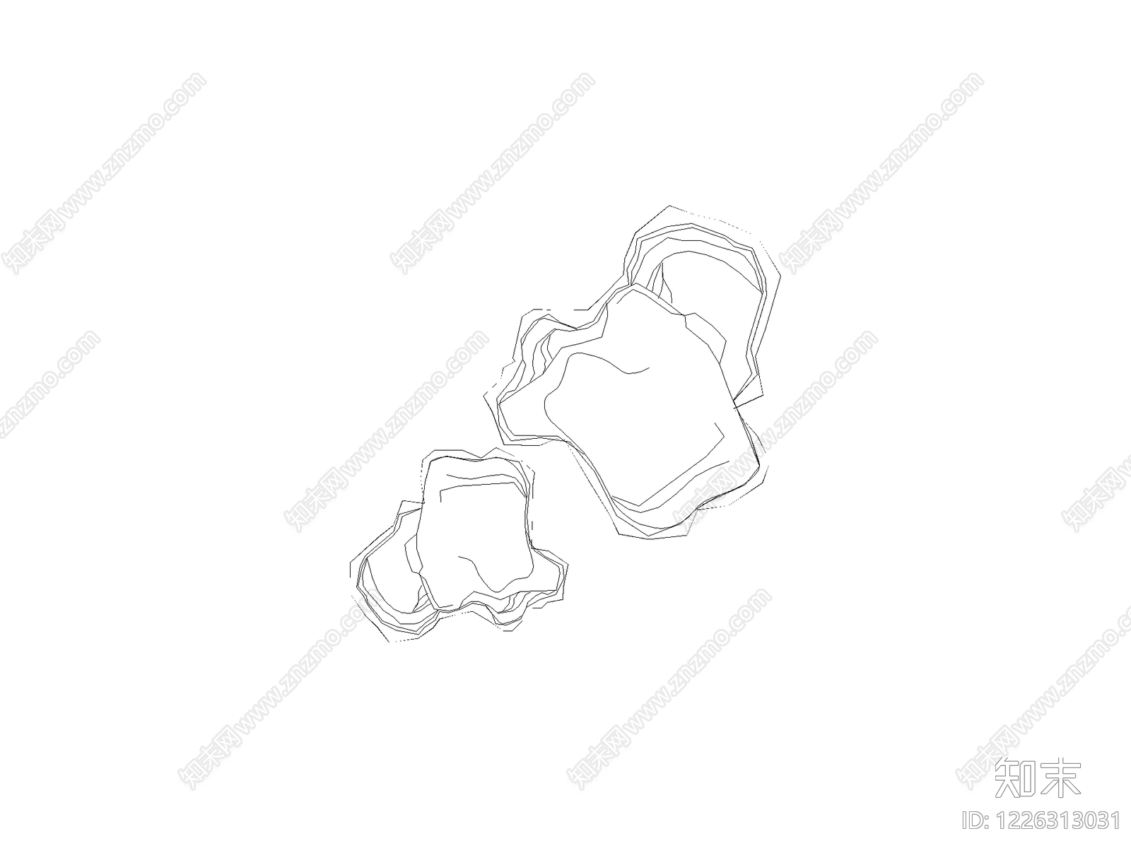 装饰线条cad施工图下载【ID:1226313031】