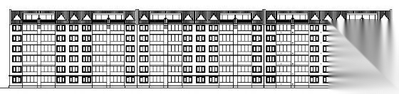 内蒙古某大学某六层住宅楼建筑方案图cad施工图下载【ID:149886169】