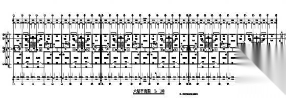 内蒙古某大学某六层住宅楼建筑方案图cad施工图下载【ID:149886169】