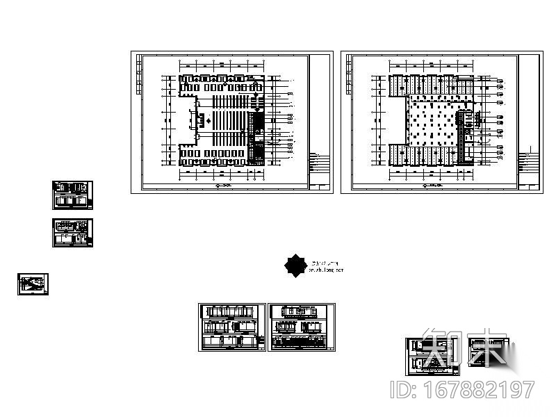 阅览室装修详图施工图下载【ID:167882197】