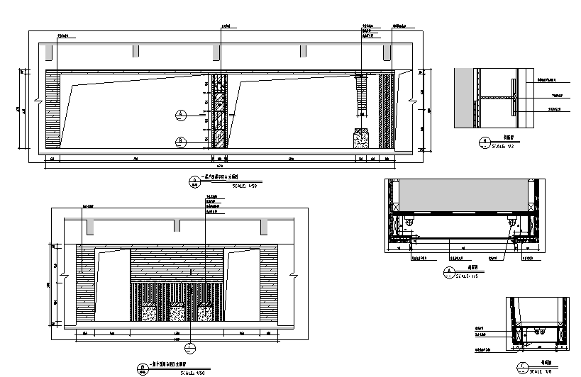 [山东]现代风格豪德集团办公空间设计施工图（附效果图）cad施工图下载【ID:161779137】