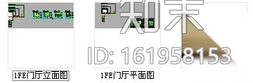 [昆山]豪华商务酒店大堂门厅装修施工图（含效果）cad施工图下载【ID:161958153】