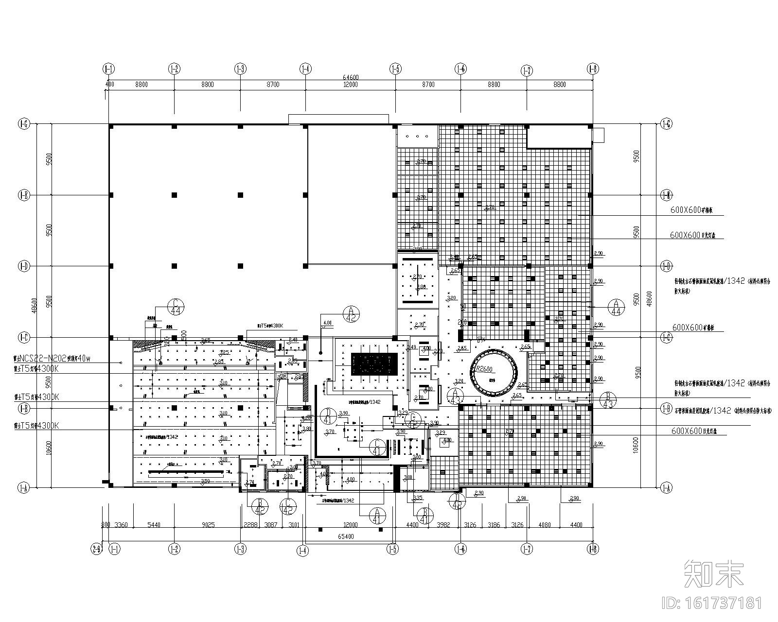 某某某办公楼室内装修设计施工图cad施工图下载【ID:161737181】
