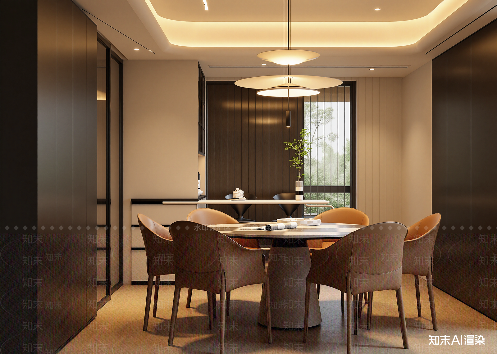 意式家居餐厅3D模型下载【ID:1215093081】