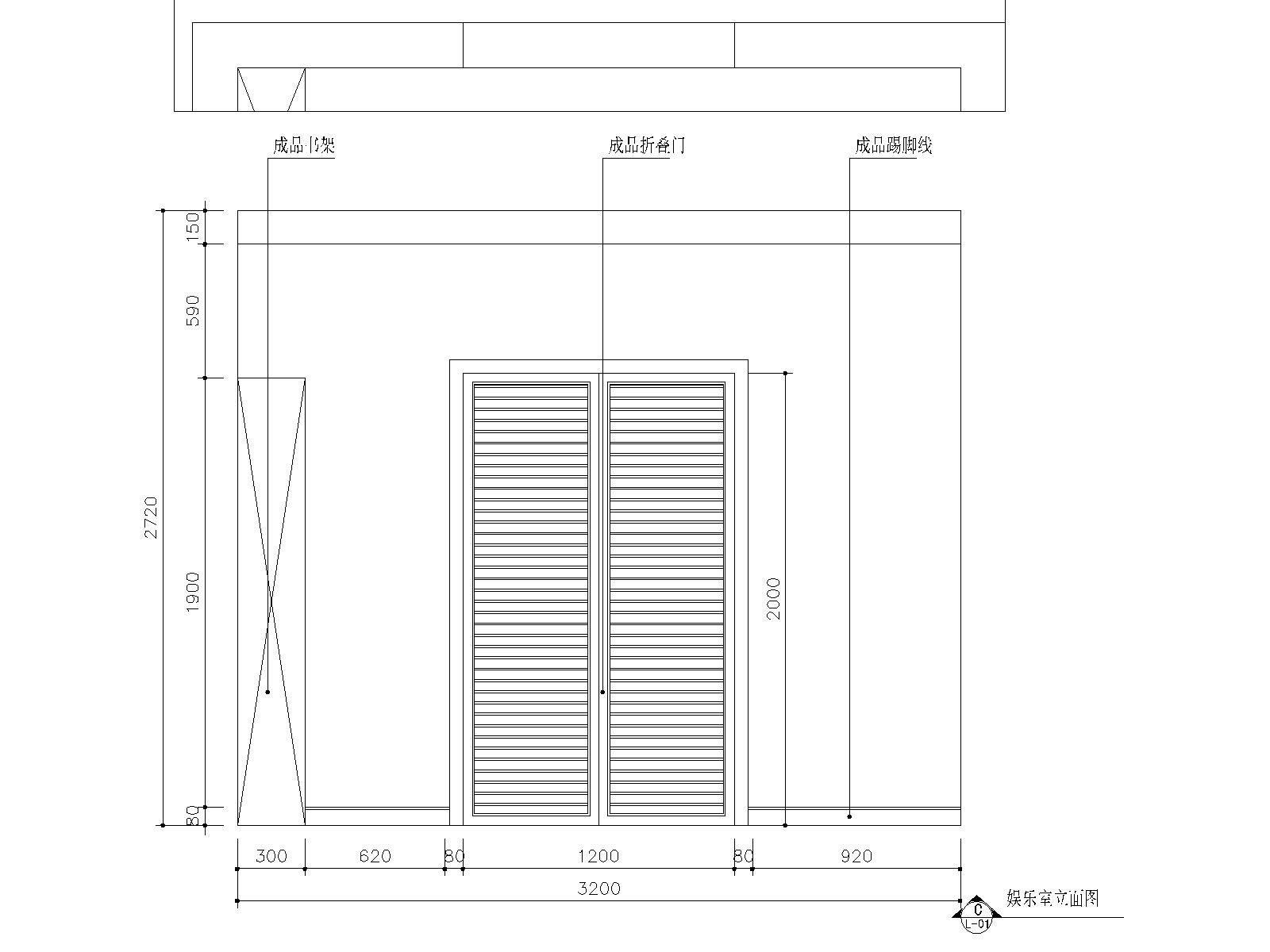 苏州130㎡ 现代简约风格三居室公寓施工图施工图下载【ID:160016199】