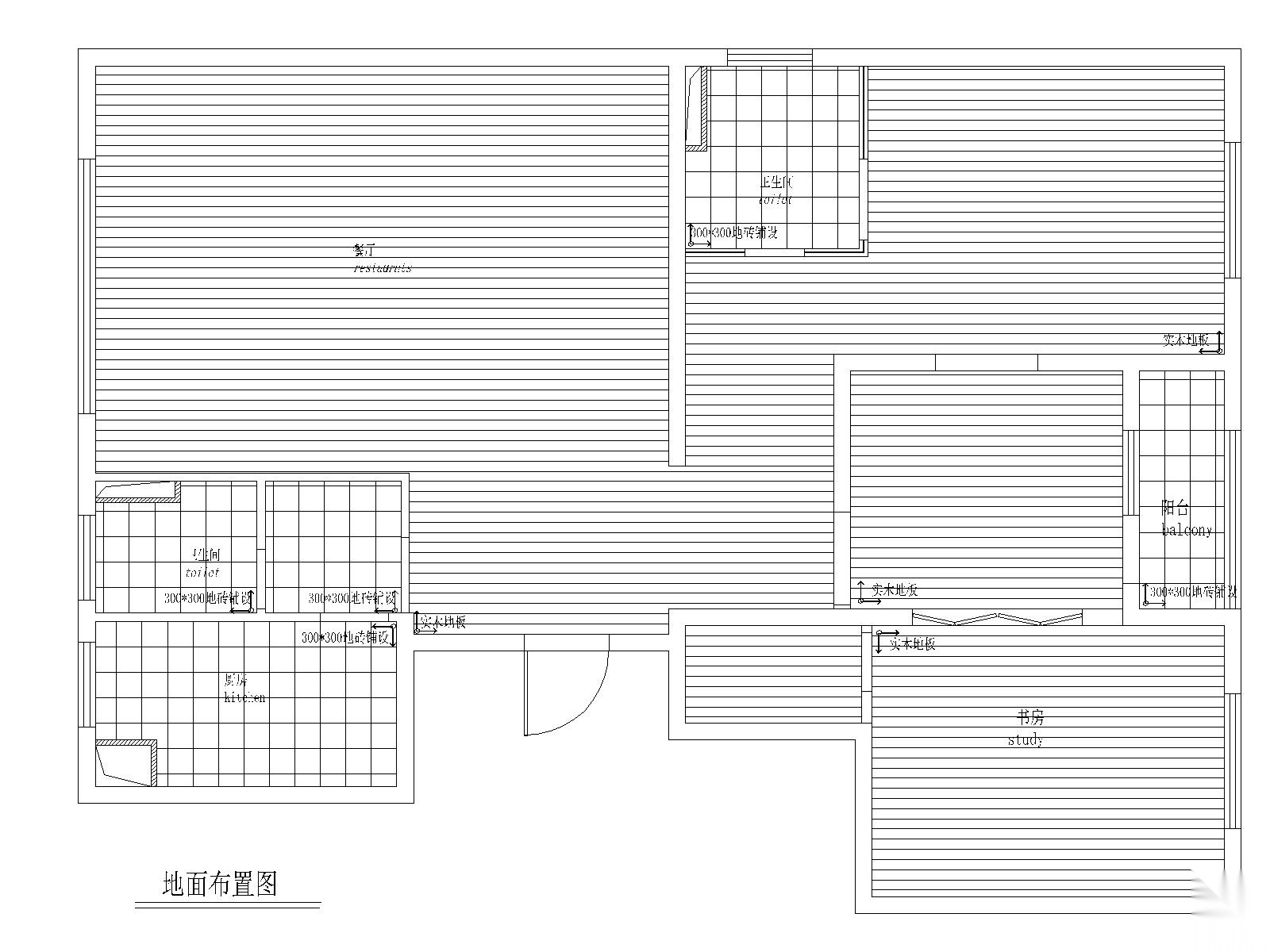 苏州130㎡ 现代简约风格三居室公寓施工图施工图下载【ID:160016199】