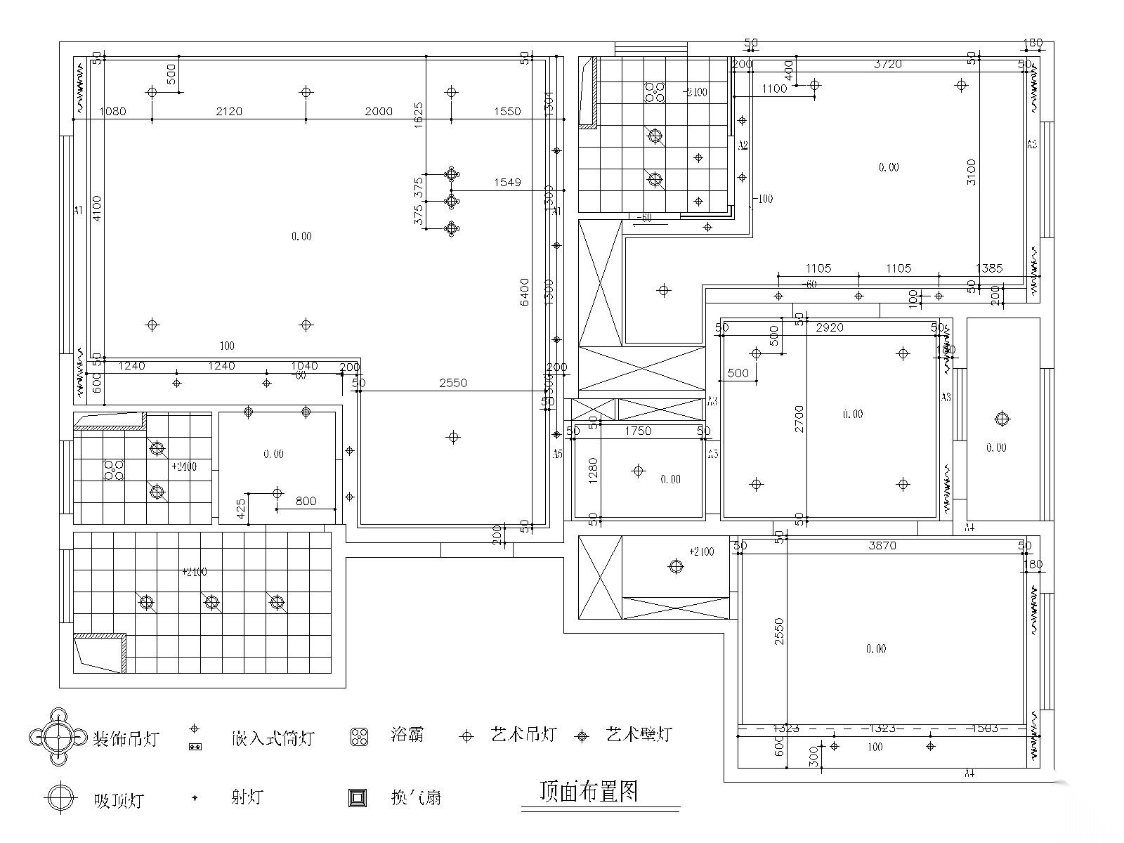 苏州130㎡ 现代简约风格三居室公寓施工图施工图下载【ID:160016199】