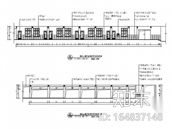 [浙江]生态园现代风格四层实验小学室内装修施工图（1...cad施工图下载【ID:164837148】